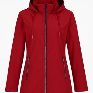 Tommy Hilfiger Women’s Red Lightweight Windbreaker Jacket / Coat